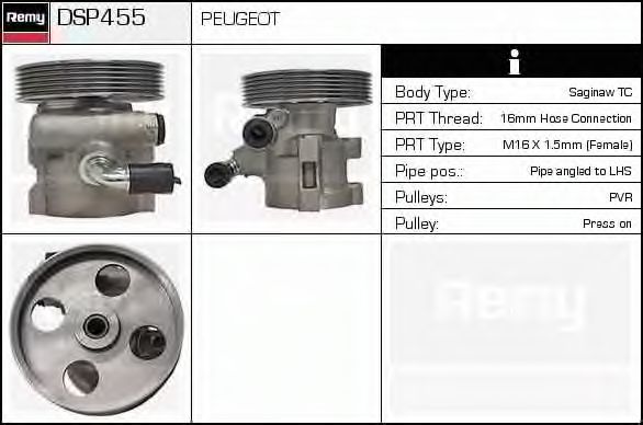 Imagine Pompa hidraulica, sistem de directie DELCO REMY DSP455