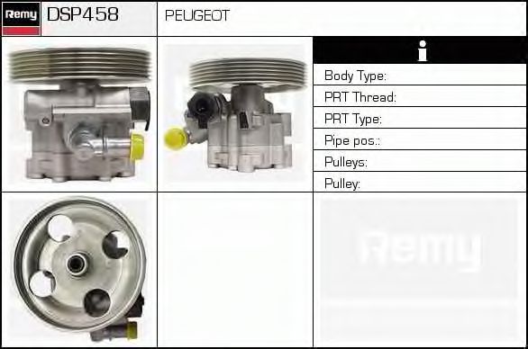 Imagine Pompa hidraulica, sistem de directie DELCO REMY DSP458