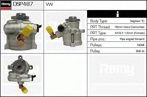 Imagine Pompa hidraulica, sistem de directie DELCO REMY DSP487