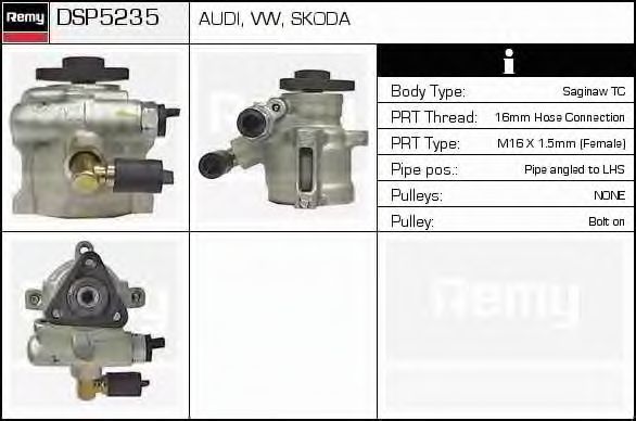 Imagine Pompa hidraulica, sistem de directie DELCO REMY DSP5235