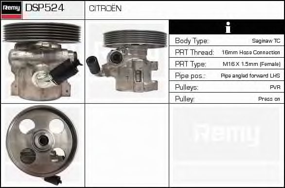 Imagine Pompa hidraulica, sistem de directie DELCO REMY DSP524