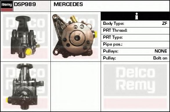 Imagine Pompa hidraulica, sistem de directie DELCO REMY DSP989