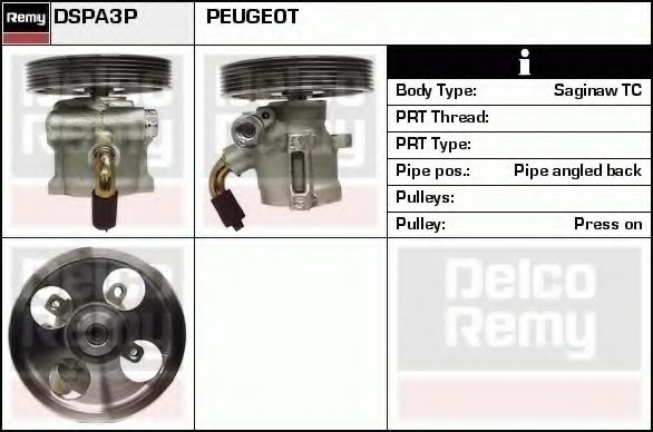 Imagine Pompa hidraulica, sistem de directie DELCO REMY DSPA3P