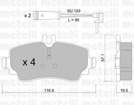 Imagine set placute frana,frana disc METELLI 22-0310-1K