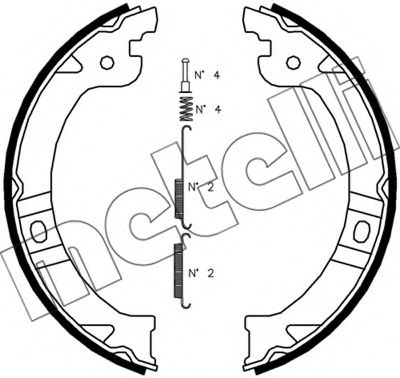 Imagine Set saboti frana, frana de mana METELLI 53-0027K