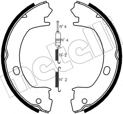 Imagine Set saboti frana, frana de mana METELLI 53-0031K