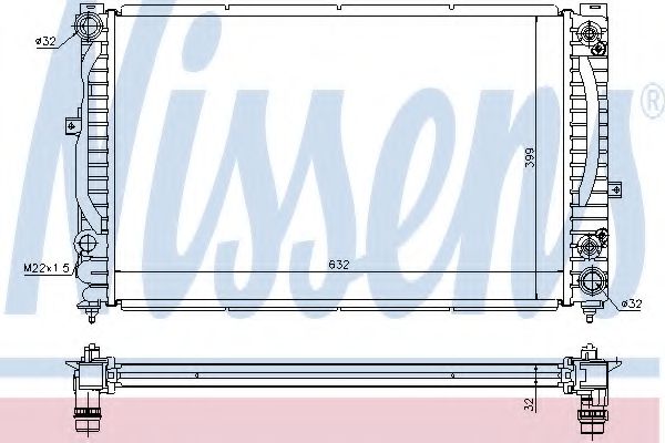 Imagine Radiator, racire motor NISSENS 60228A