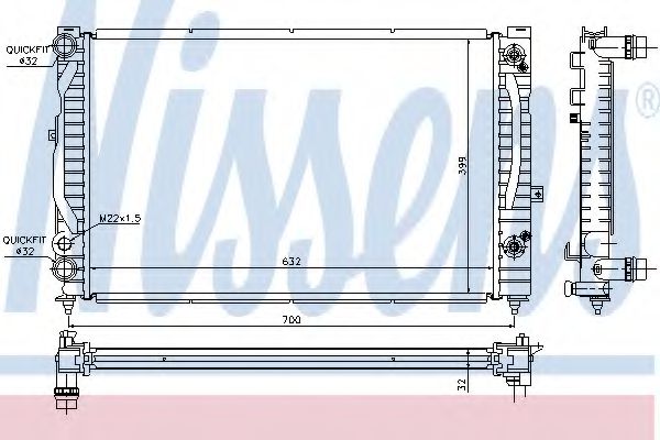 Imagine Radiator, racire motor NISSENS 60229A