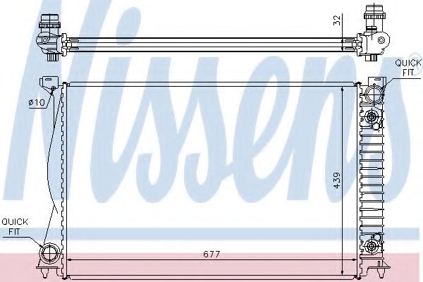 Imagine Radiator, racire motor NISSENS 60232A