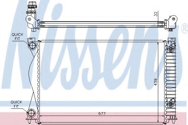 Imagine Radiator, racire motor NISSENS 60237A