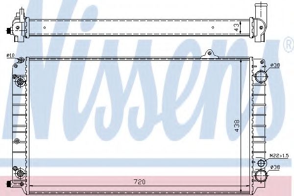 Imagine Radiator, racire motor NISSENS 60239