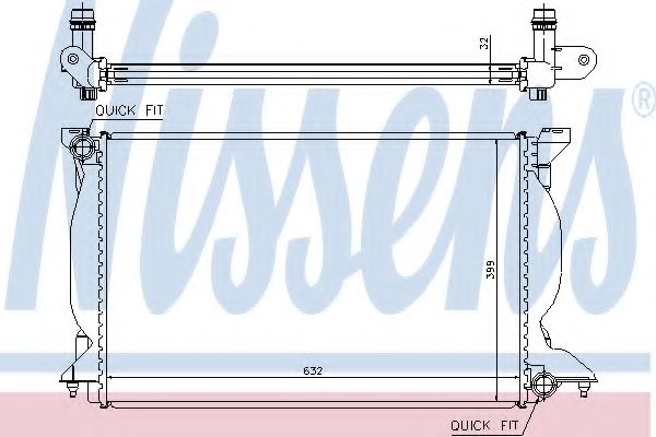 Imagine Radiator, racire motor NISSENS 60302A