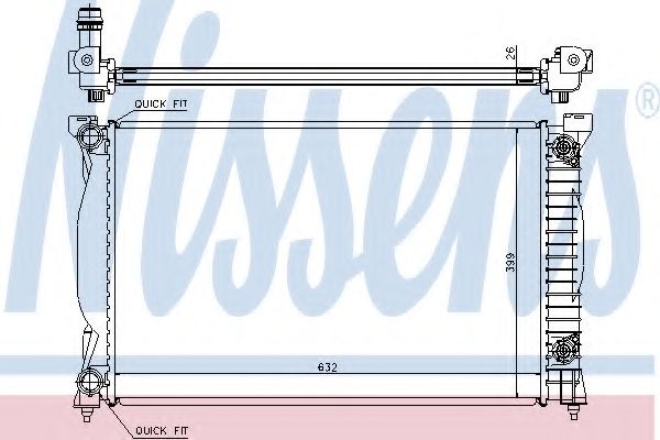 Imagine Radiator, racire motor NISSENS 60305A