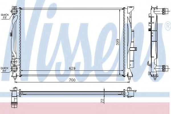 Imagine Radiator, racire motor NISSENS 60308A