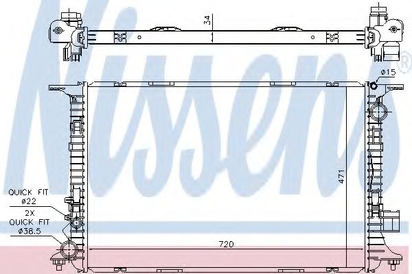 Imagine Radiator, racire motor NISSENS 60326