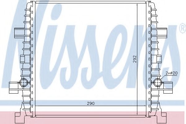 Imagine Radiator, racire motor NISSENS 60358