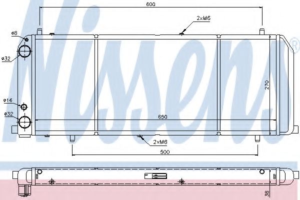 Imagine Radiator, racire motor NISSENS 604201