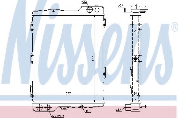 Imagine Radiator, racire motor NISSENS 60442