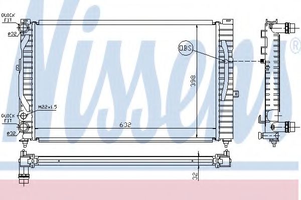 Imagine Radiator, racire motor NISSENS 60489