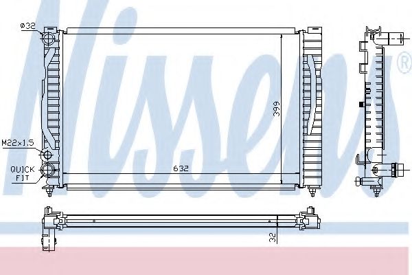 Imagine Radiator, racire motor NISSENS 60491