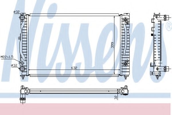 Imagine Radiator, racire motor NISSENS 60499