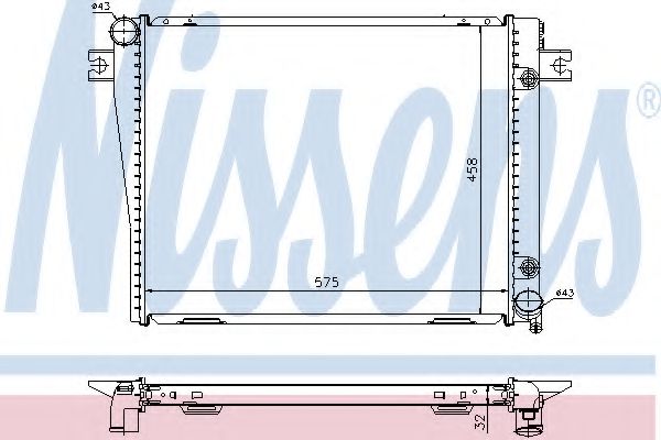 Imagine Radiator, racire motor NISSENS 60601A