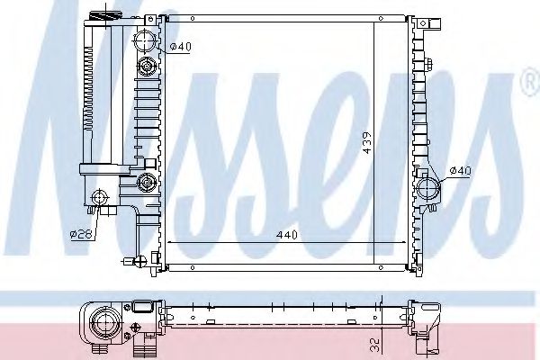 Imagine Radiator, racire motor NISSENS 60613A