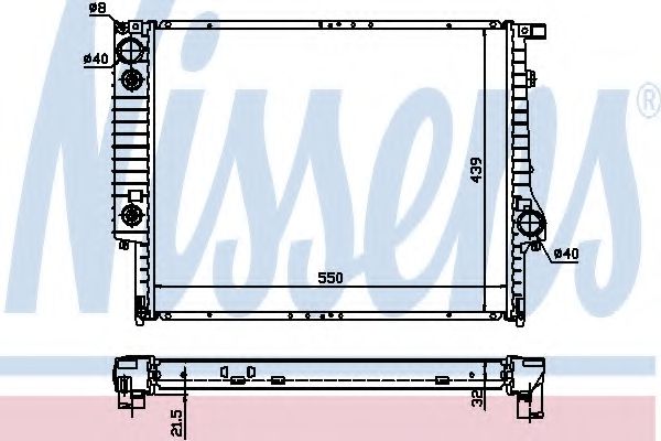 Imagine Radiator, racire motor NISSENS 60618A