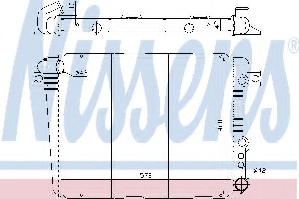 Imagine Radiator, racire motor NISSENS 60626