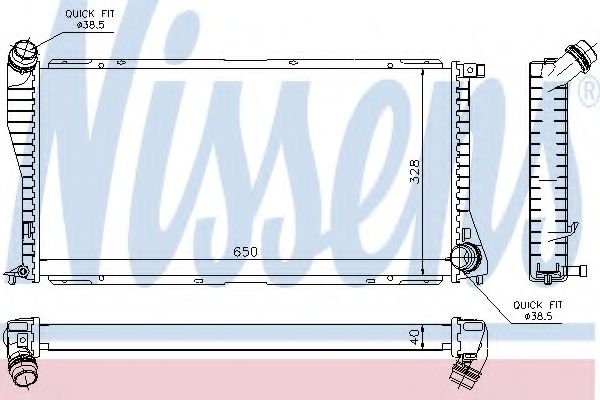 Imagine Radiator, racire motor NISSENS 60634A