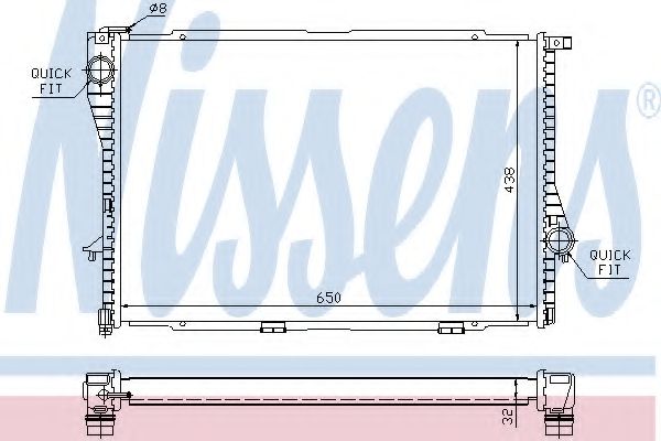 Imagine Radiator, racire motor NISSENS 60648A