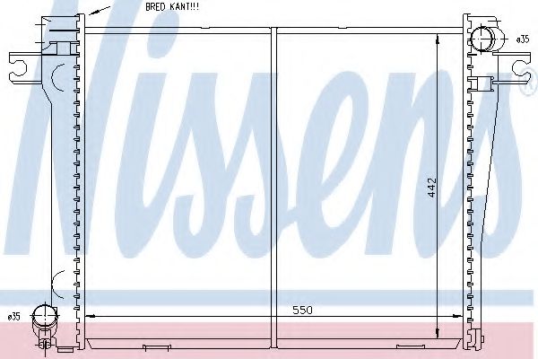 Imagine Radiator, racire motor NISSENS 60663