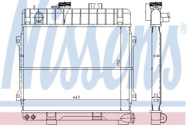 Imagine Radiator, racire motor NISSENS 60674