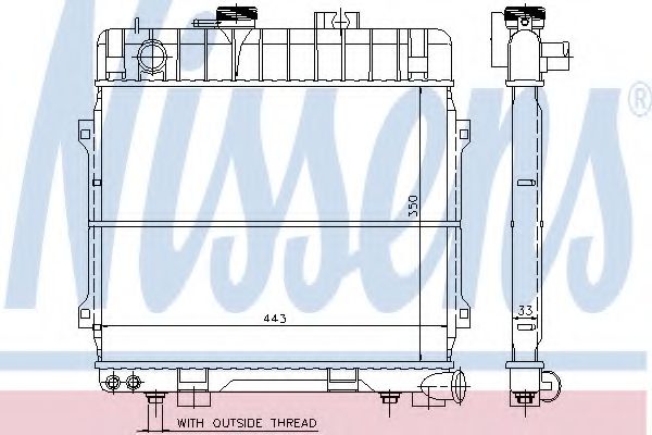 Imagine Radiator, racire motor NISSENS 60675