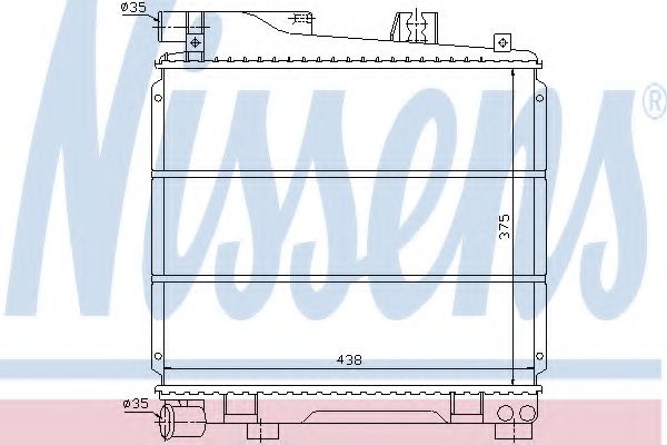 Imagine Radiator, racire motor NISSENS 60701