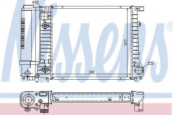 Imagine Radiator, racire motor NISSENS 60731A