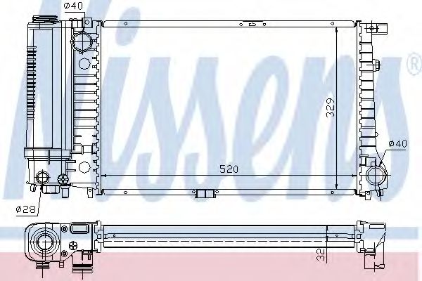 Imagine Radiator, racire motor NISSENS 60736A