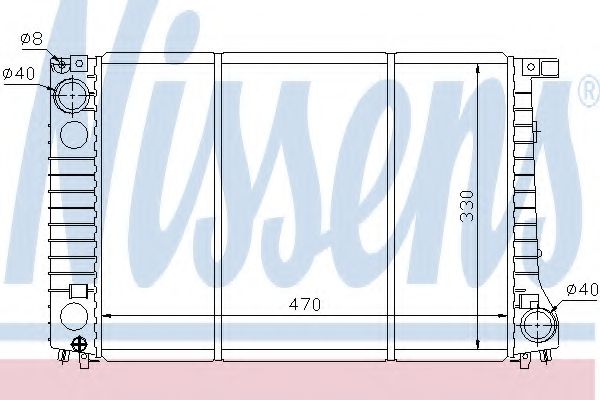 Imagine Radiator, racire motor NISSENS 60742