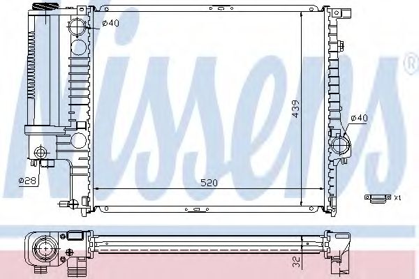 Imagine Radiator, racire motor NISSENS 60743A