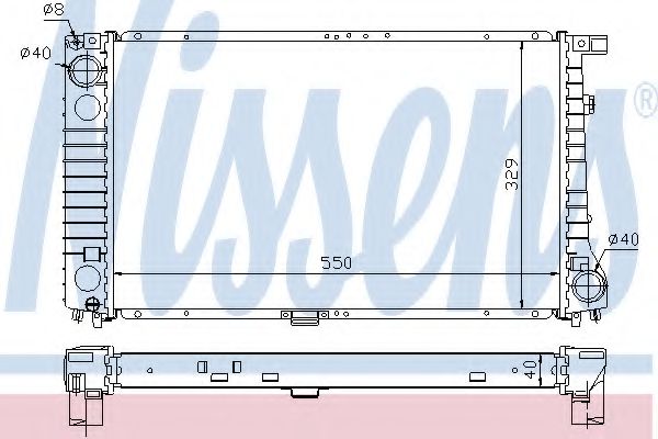 Imagine Radiator, racire motor NISSENS 60757A