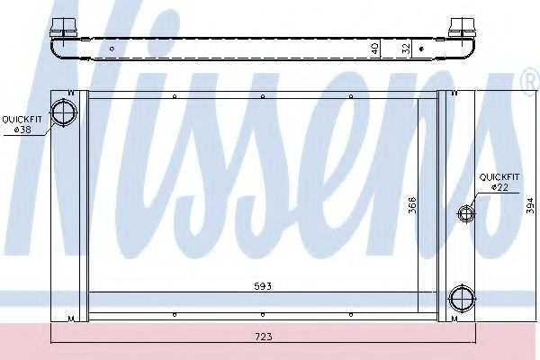 Imagine Radiator, racire motor NISSENS 60762