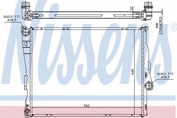 Imagine Radiator, racire motor NISSENS 60782A