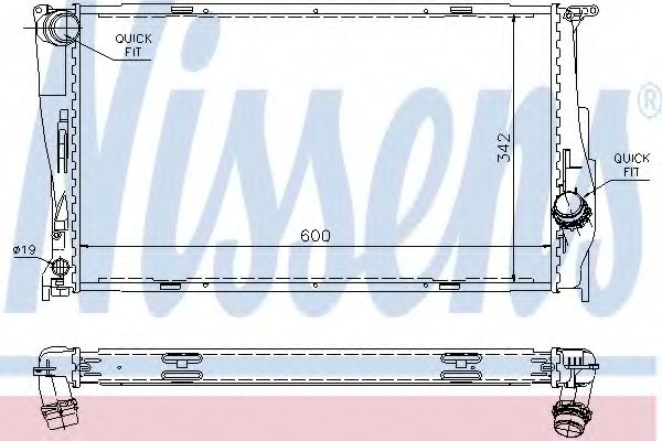 Imagine Radiator, racire motor NISSENS 60785A