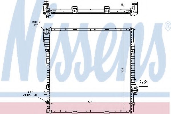 Imagine Radiator, racire motor NISSENS 60788A