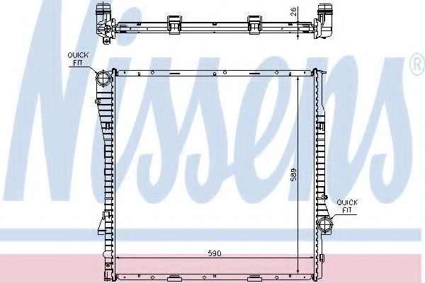 Imagine Radiator, racire motor NISSENS 60789A