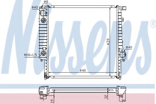 Imagine Radiator, racire motor NISSENS 60791A