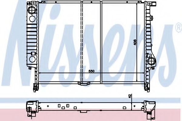 Imagine Radiator, racire motor NISSENS 60793