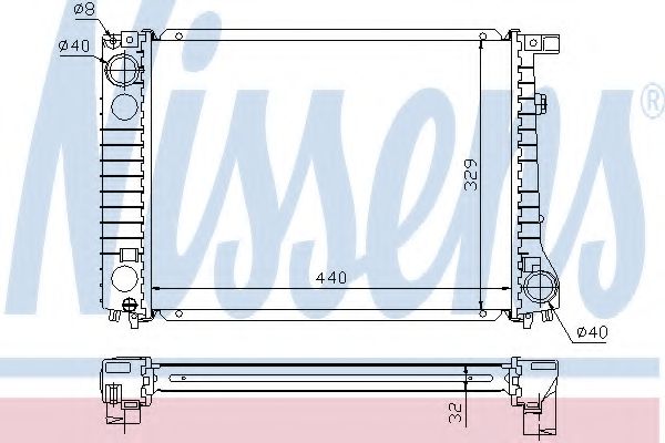 Imagine Radiator, racire motor NISSENS 60797