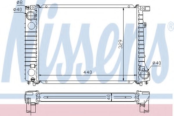 Imagine Radiator, racire motor NISSENS 60799A