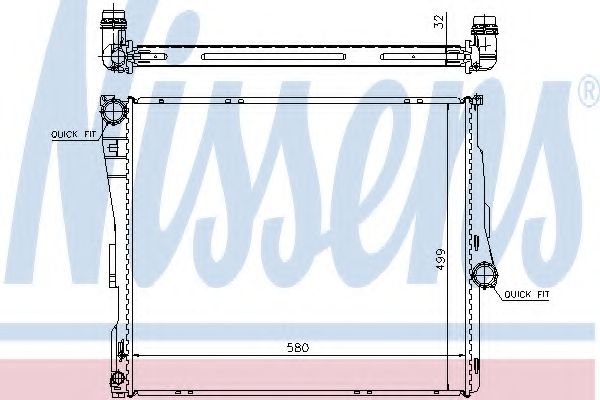 Imagine Radiator, racire motor NISSENS 60803A